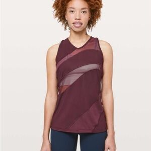 LULULEMON-MESH RACER BACK TANK-SIZE SMALL